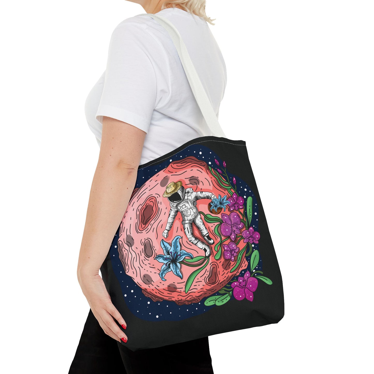 Space Flora Orchid Harvest Tote Bag