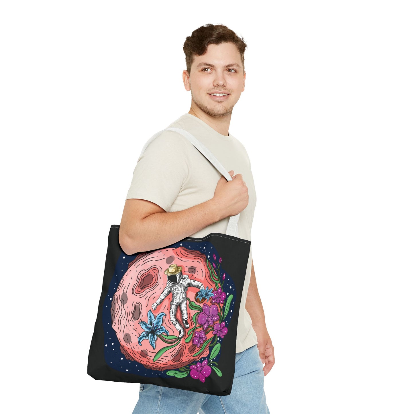 Space Flora Orchid Harvest Tote Bag