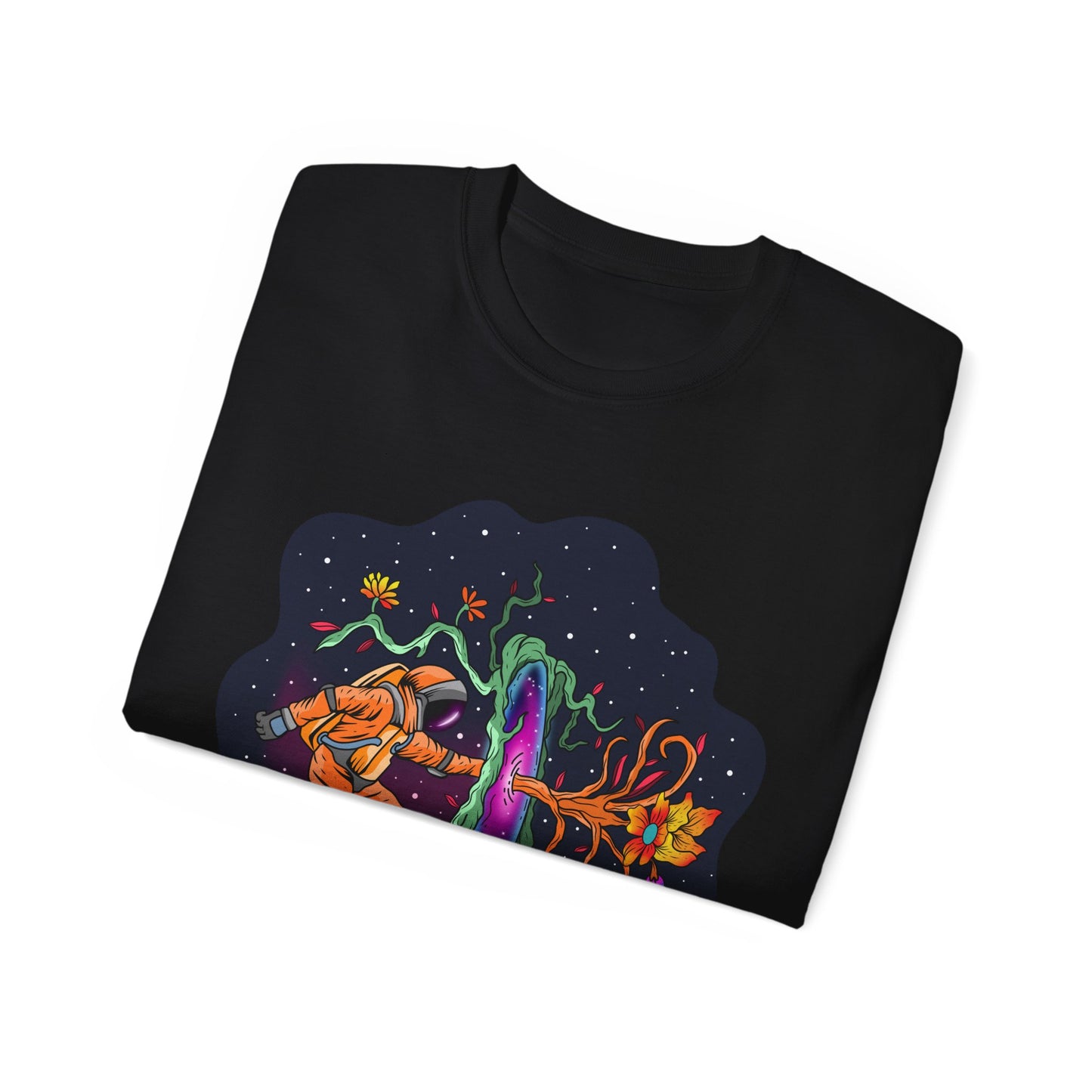 Space Flora Wormhole Portal Unisex T-Shirt