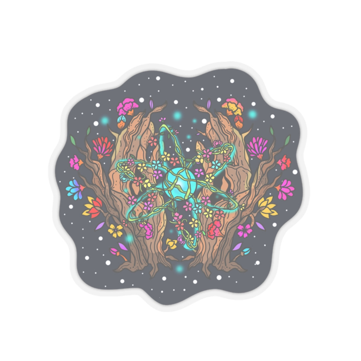 Atomic Cosmos: The Space Flora Atomic Flora Sticker