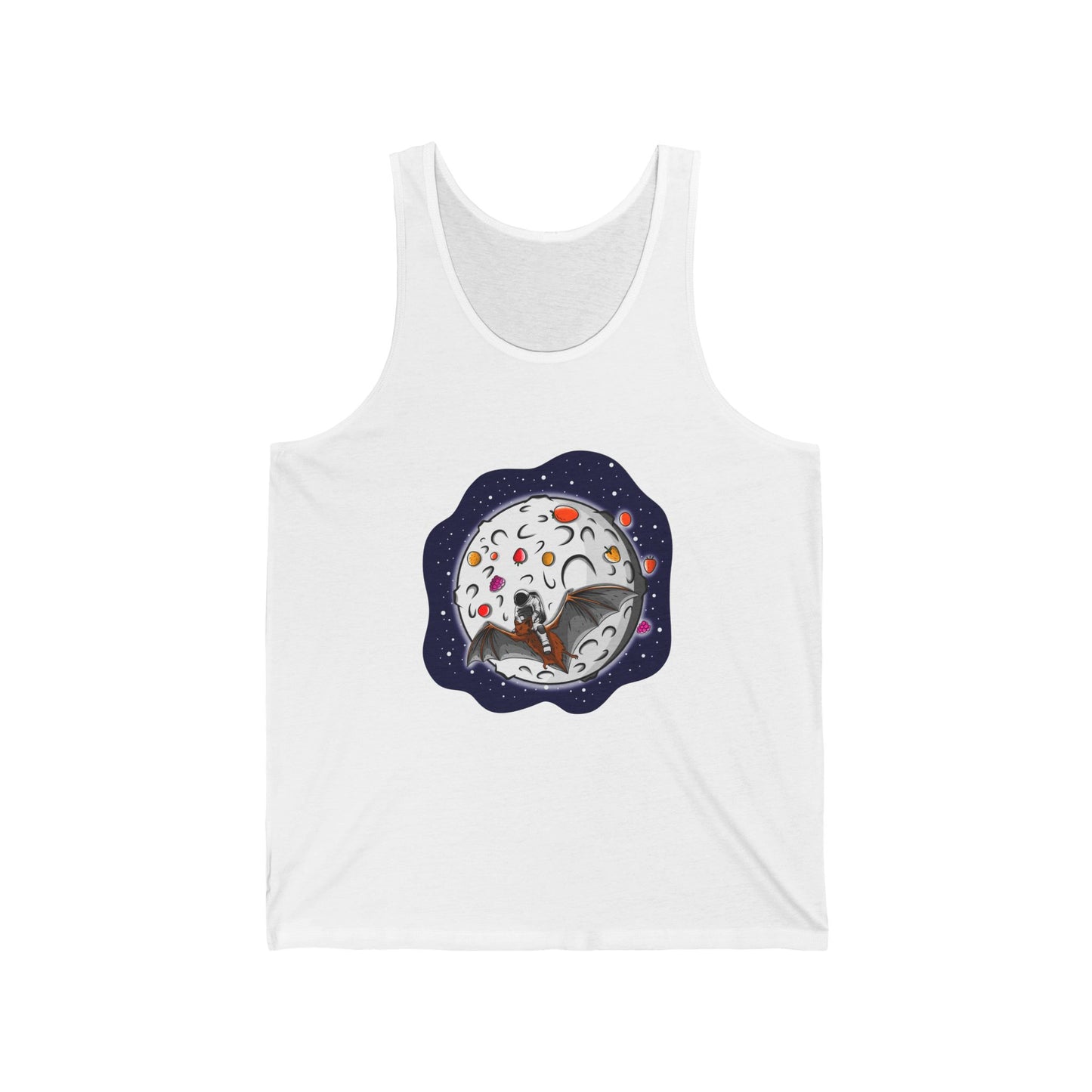 The Astronaut Bat Riding Unisex Tank Top