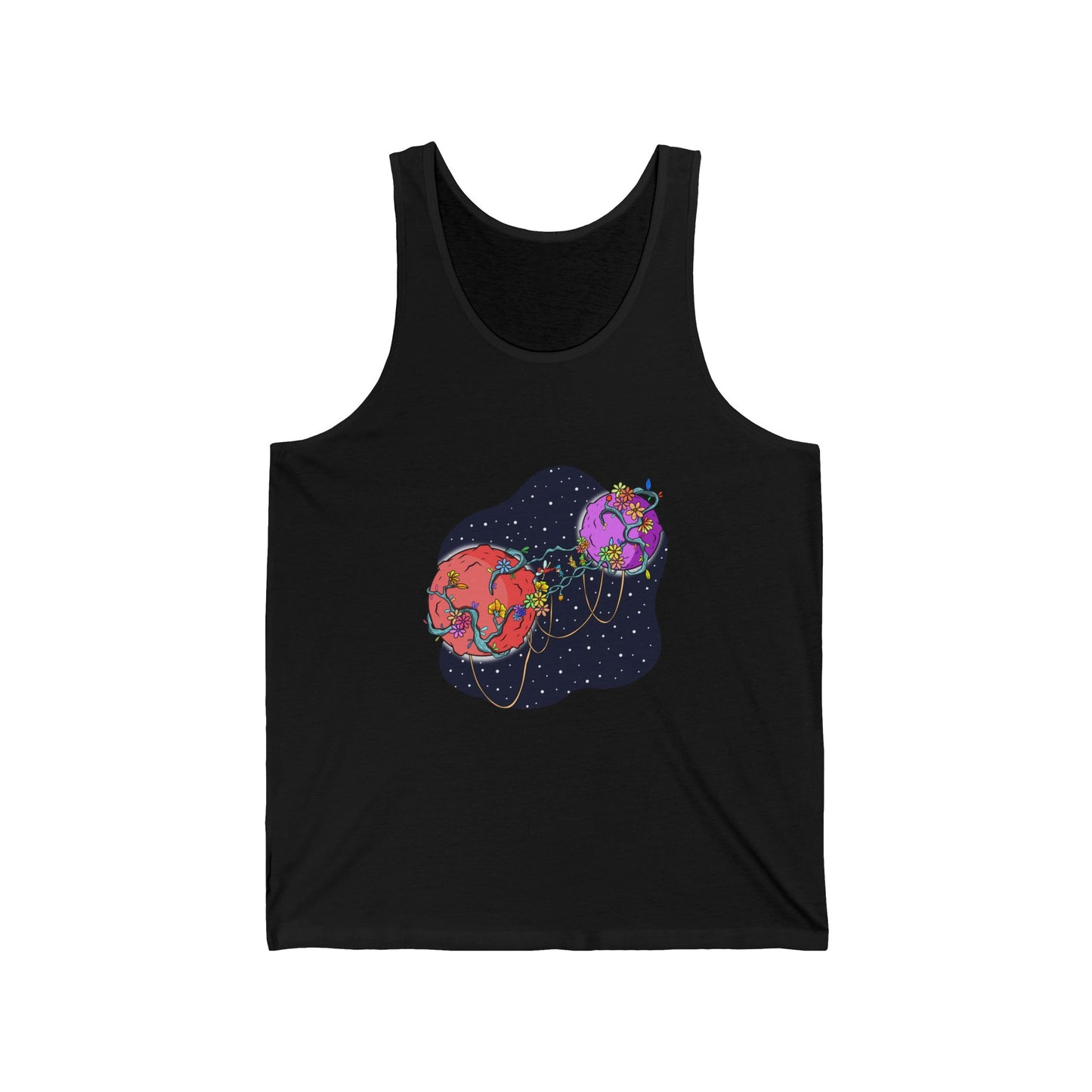 When Two Worlds Collide: Planet Luba and Elio Unisex Tank Top