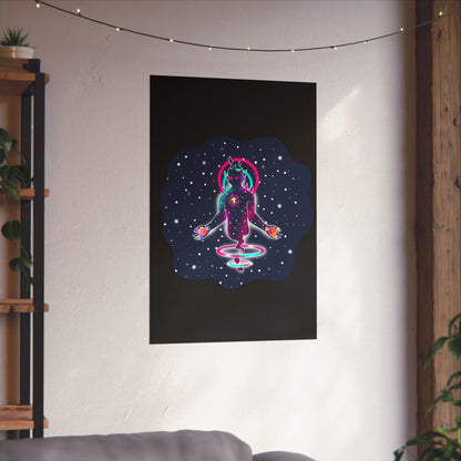 The Great Space Flora Equalizer Space Matte Poster