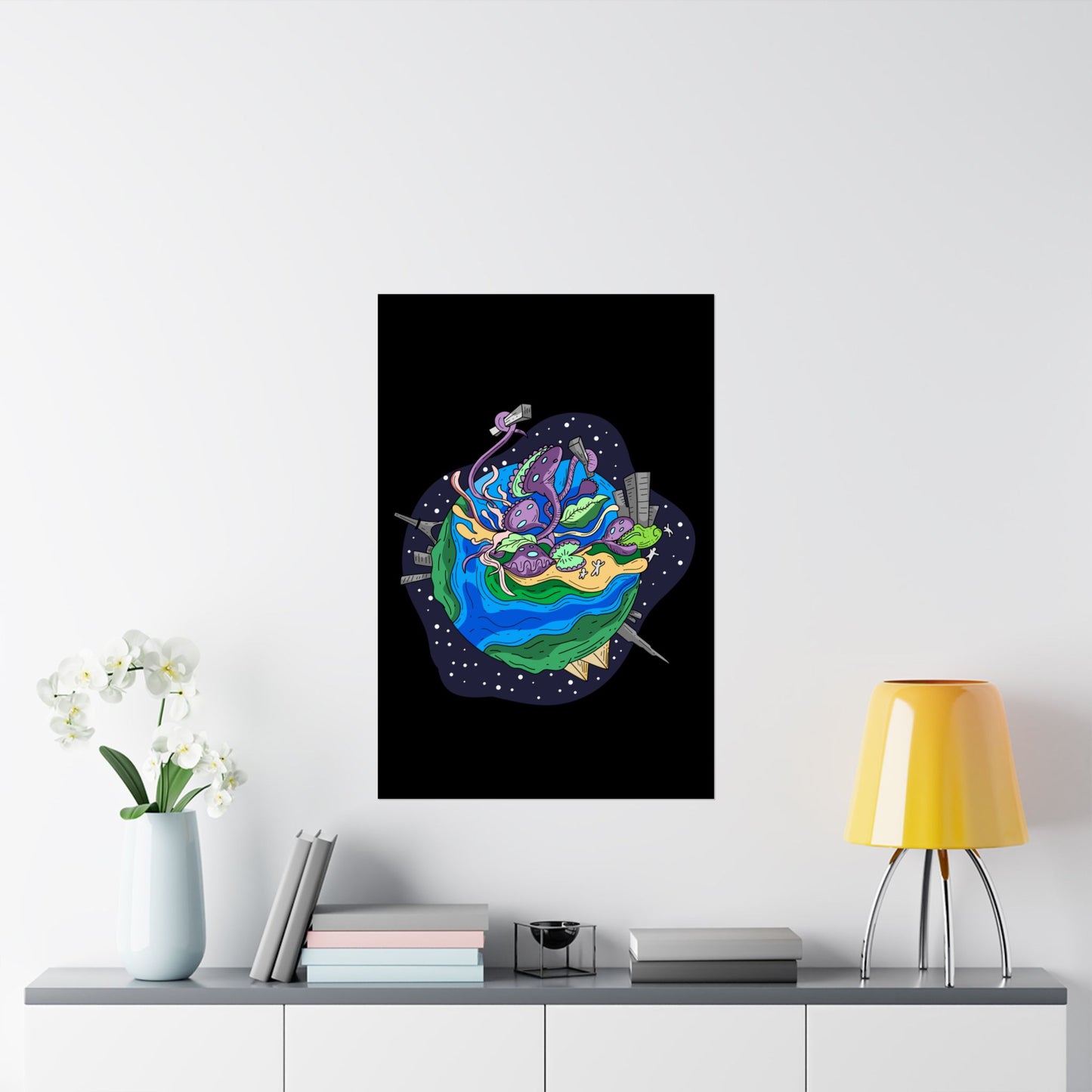 The Venus Flytrap Apocalypse Space Matte Poster