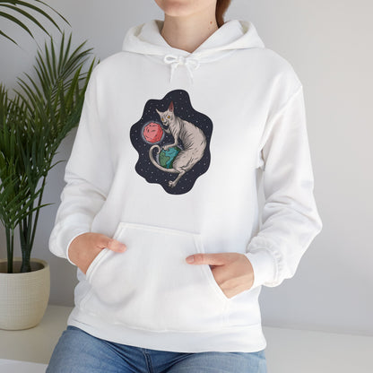 The Great Space Flora Sphynx Cat Unisex Hoodie