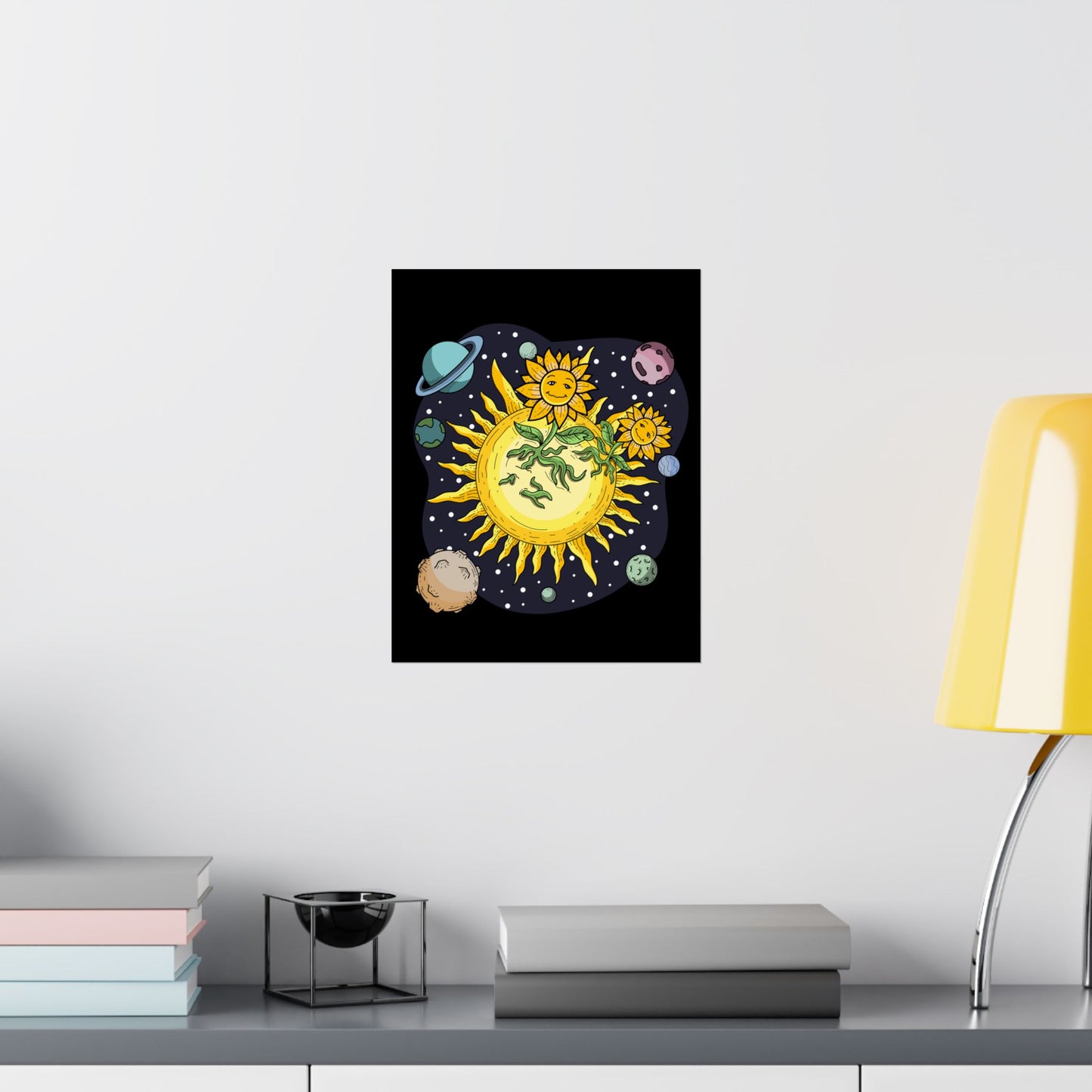 The Sunflower Paradise Space Matte Poster