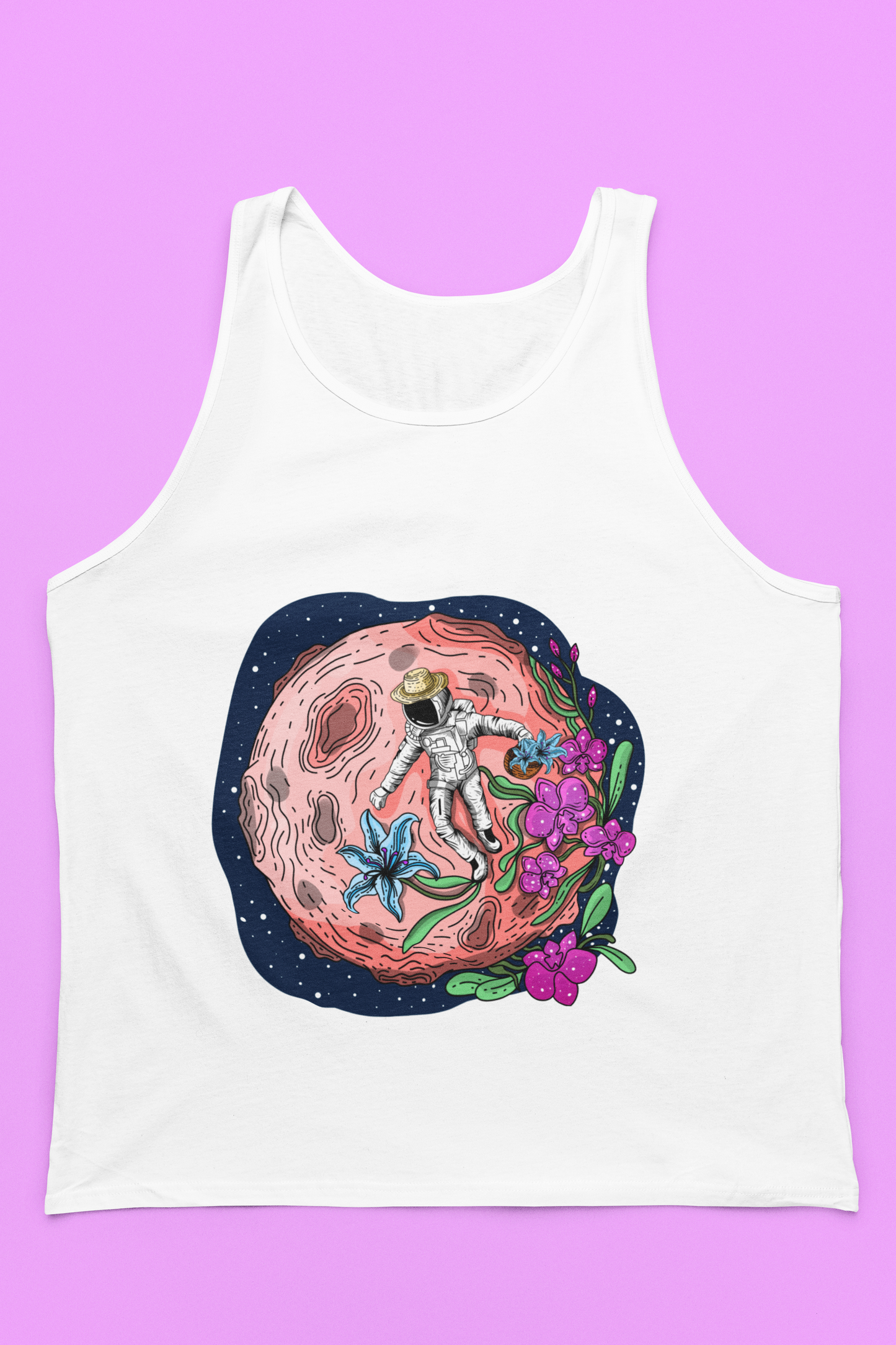 The Space Orchid Harvest Unisex Tank Top