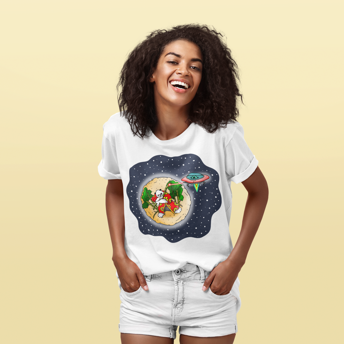 The Great Space Flora Panda Unisex T-Shirt