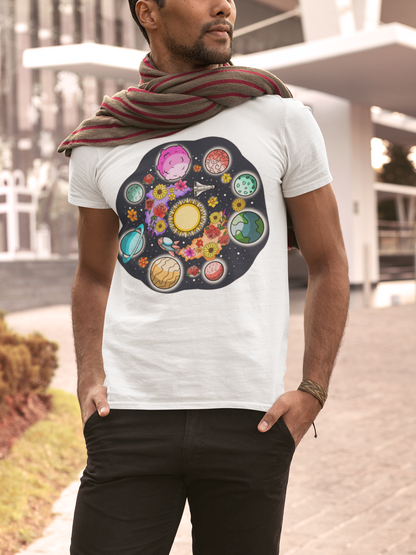 The Space Flora Solar System Unisex T-Shirt