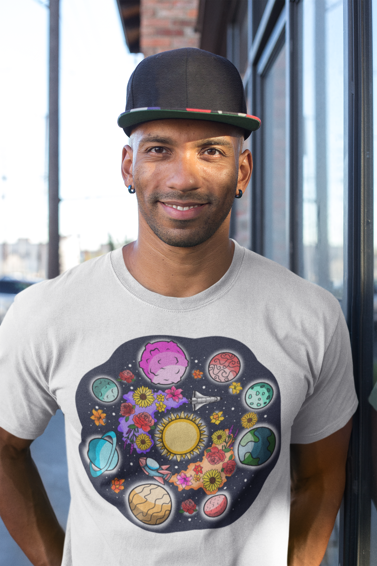 The Space Flora Solar System Unisex T-Shirt