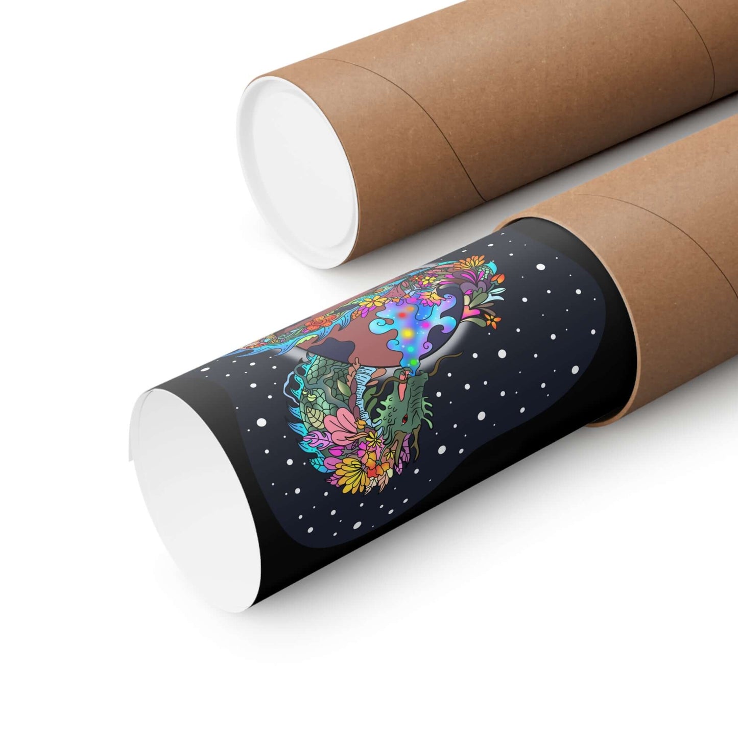 The Great Space Flora Dragon Matte Space Poster