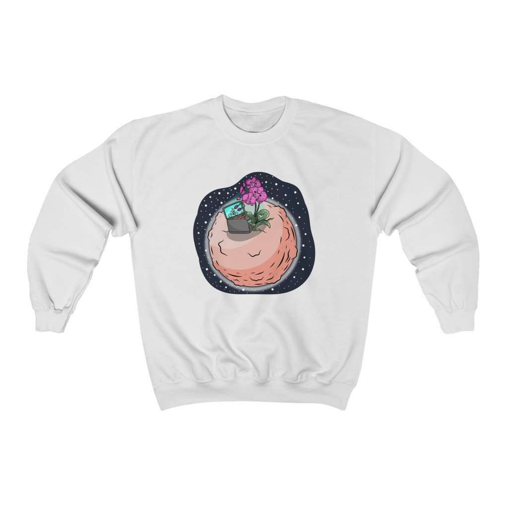 Let's Watch Humanity And Laugh: Said Two Flowers Crewneck Sweatshirt