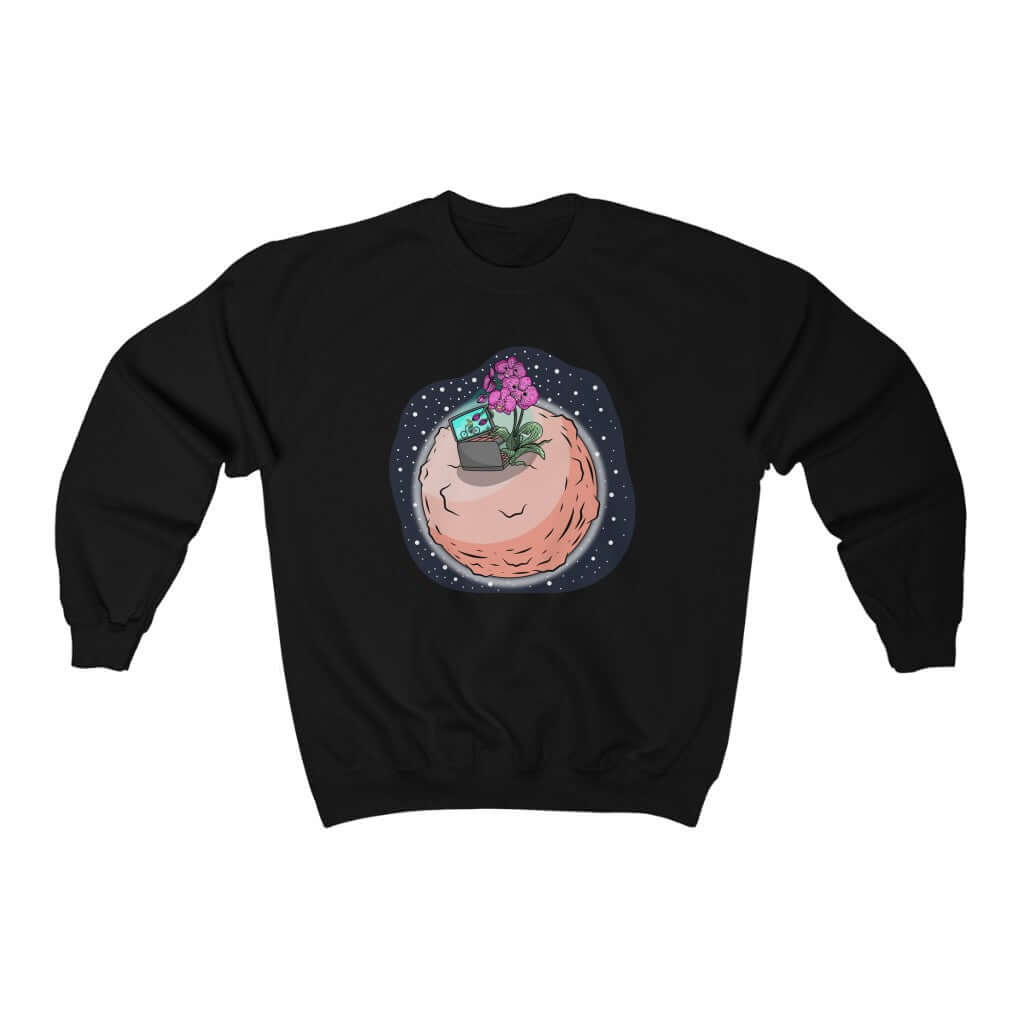 Let's Watch Humanity And Laugh: Said Two Flowers Crewneck Sweatshirt