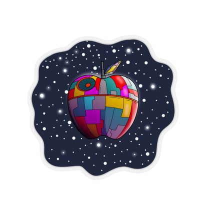 The Apple Death Star Kiss Cut Stickers - Space Flora