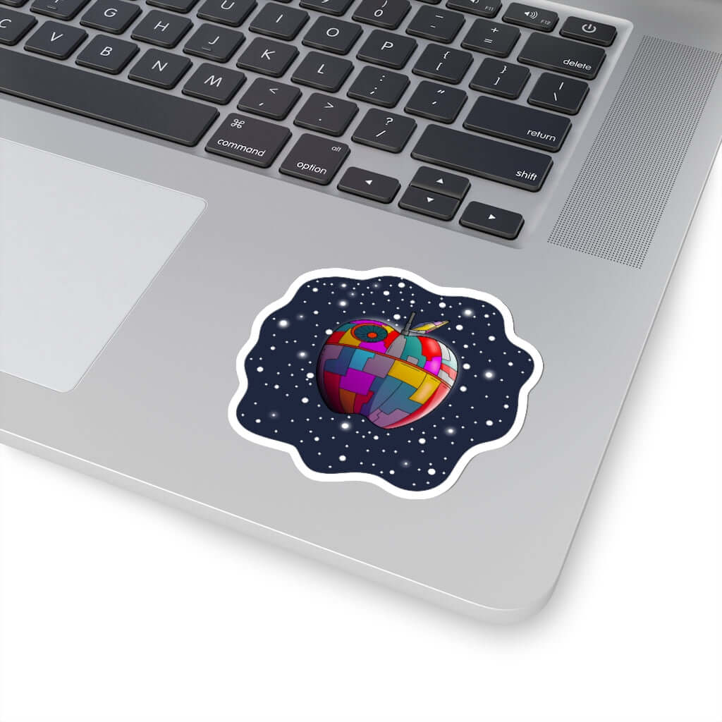 The Apple Death Star Kiss Cut Stickers - Space Flora