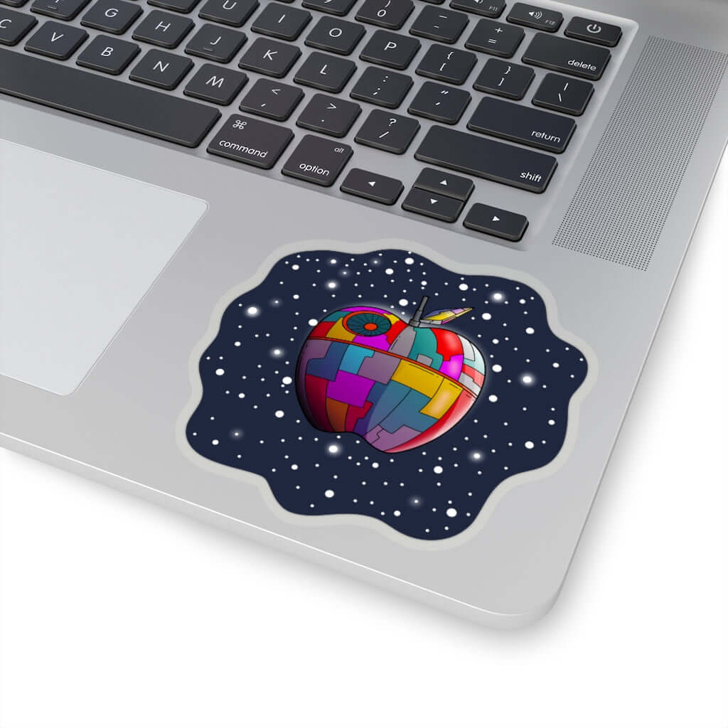 The Apple Death Star Kiss Cut Stickers - Space Flora