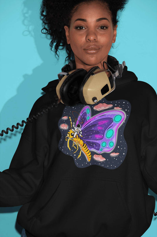 The Great Space Flora Butterfly Unisex Heavy Blend™ Hooded Sweatshirt